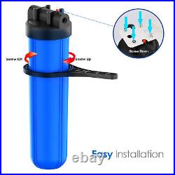 4 Pack Big Blue Whole House Water Filter Housing System for 20 x 4.5 Cartridge