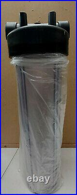 4 Pack Whole House 20 x4.5 BB Purple Clear Water Filter Housing AS IS