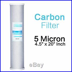 4 Packs Big Blue Carbon Block Replacement Water Filter 20 x 4.5 Whole House