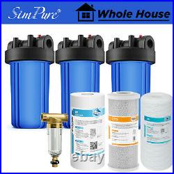 4-Stage 10 x 4.5 Whole House Water Filter Housing Spin Down Pre-Filter System