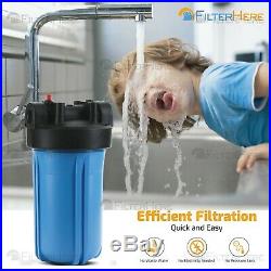 4 Stage Whole House Water Filter System with Patent Copper Zinc Media