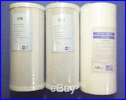 4x Whole House Water Filter System, 10x4.5, 25GPM, 1+ 1 x UV, 10GPM, 3/4
