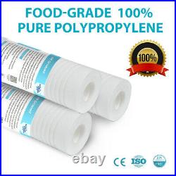 50PK 10 x2.5 Grooved Sediment Water Filter Whole House RO 50/30/5/1/0.5 Micron