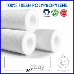 50Pack 20x2.5 1/5/10/20 Micron Sediment Whole House RO Water Filter Cartridges