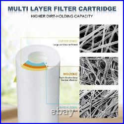 50Pack 20x2.5 1/5/10/20 Micron Sediment Whole House RO Water Filter Cartridges