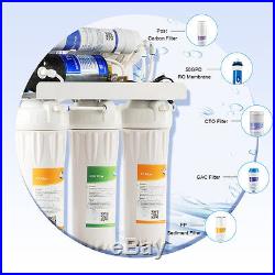 50 GPD (Gallons per Day) 5 Stage Whole House RO Portable Water Filter System New