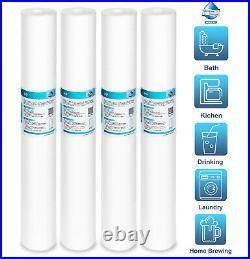 50 PACK 5 Micron 20x2.5 Sediment Water Filter Whole House for Reverse Osmosis