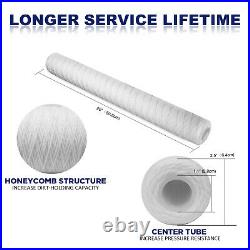50 Pack 10 Micron 2.5 x 20-inch String Wound Whole House Water Sediment Filter