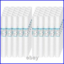 50 Pack 1/5/10/20 Micron 20x2.5 Whole House String Wound Water Sediment Filter