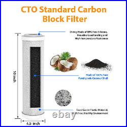 50 Pack 5 Micron 10 x 2.5 CTO Carbon Block Water Filter Cartridges Whole House