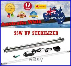55W UV Ultraviolet Sterilizer Stainless Steel Whole House Water Filter System