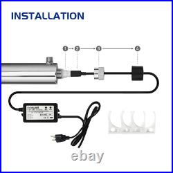 55W Ultraviolet Light Water Purifier Whole House Sterilizer 12 GPM/Ballast/Bulb