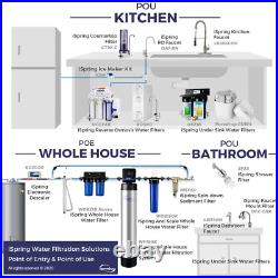 55-Watt Whole House UV Water Filtration System with Smart Flow Sensor Switch