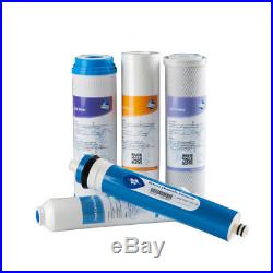 5Stage Drinking Water System Whole House Water Purifier 50GPD RO membrane filter