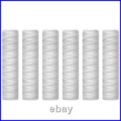 5X10 Micrometre St Wound Sediment Water Filter Cartridge 6 Pack Whole House Sed