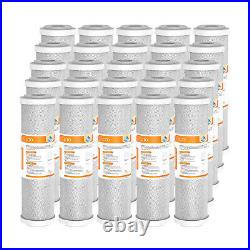 5 Micron 10x2.5 CTO Carbon Block Water Filter Whole House Replacement 25 PACK