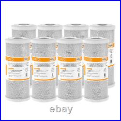 5 Micron 10x4.5 Carbon Block Water Filter Replacement Cartridge Whole House -8P