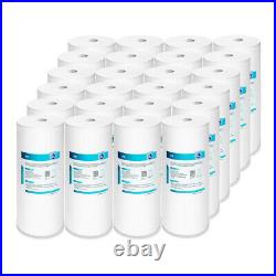 5 Micron 10x4.5 Whole House Big Blue Sediment Water Filter Replacement 24 Pack