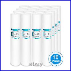 5 Micron 20x4.5 Big Blue Sediment Water Filter Whole House Replacement 16 PACK