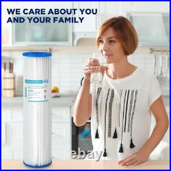 5 Micron 20x4.5 Whole House Sediment Pleated Water Filter for Big Blue 10 Pack