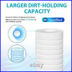 5 Micron Grooved Sediment Water Filter Replacement Whole House 10x2.5 100 Pack