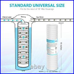 5 Micron Grooved Sediment Water Filter Replacement Whole House 10x2.5 100 Pack