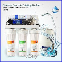 5 Stage Reverse Osmosis Drinking Water System RO Purifier with FILTERS WHOLE HOUSE