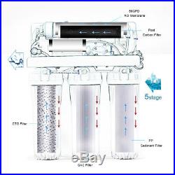 5 Stage Whole House Reverse Osmosis Water System RO Home Dispenser + FILTERS Top