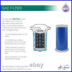 6 Big Blue Water Filters GAC Carbon & Sediment 4.5 x 10 Whole House Cartridges