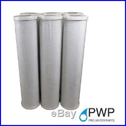 6 Pack 4.5 x 20 In Carbon Block Water Filter Whole House RO CTO 20 Micron