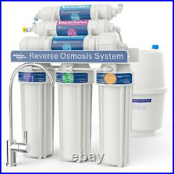 6 Stage Reverse Osmosis System RO Tank Drinking Water for Whole house & RO T2