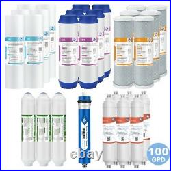 6 Stage Whole House Reverse Osmosis System Water Filter with 100 GPD RO Membrane