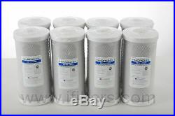 8 pc Big Blue 5m CB-45-1005 Whole House Carbon Block Water Filter CTO 4.5 x 10