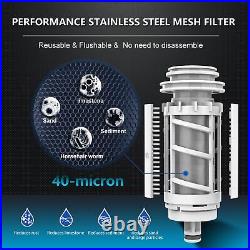 ALTHY Auto-Flush Backwash Prefilter Whole House Spin Down Sediment Water Filter