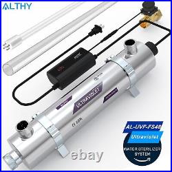 ALTHY Whole House Ultraviolet Water Sterilizer Filter System 12GPM + Flow Switch