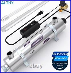 ALTHY Whole House Ultraviolet Water Sterilizer Filter System 12GPM + Flow Switch