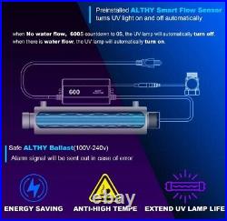 ALTHY Whole House Ultraviolet Water Sterilizer Filter System 12GPM + Flow Switch