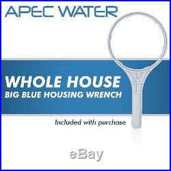 APEC 20 Big Blue Whole House Water Filtration System With Carbon Filter