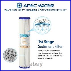 APEC 20 Whole House Sediment. Carbon Replacement Filter Set FILTER-SET-CB2-20BB