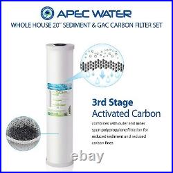 APEC 20 Whole House Sediment. Carbon Replacement Filter Set FILTER-SET-CB2-20BB