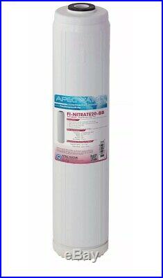 APEC 20 x 4.5 Big Blue Whole House Nitrate Reduction Water Filter 10 Micron