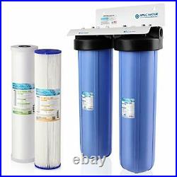 APEC 2-Stage Whole House Water Filter System with 2-Stage Sediment+Carbon