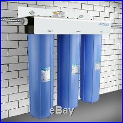 APEC 3 Stage Whole House Water Filter System Sediment, KDF and Carbon Filters