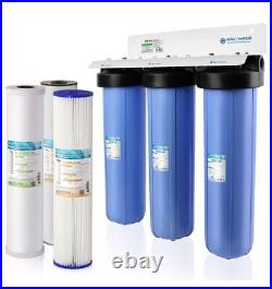 APEC 3 Stage Whole House Water Filter System With Iron, Sediment, & Chlorine Flt