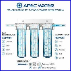 APEC 3-Stage Whole House Water Filter System with 3-Stage Heavy Metals Removal