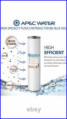 APEC FI-IRON20-BB 20 x 4.5 Whole House High Flow Iron Reduction Water Filter