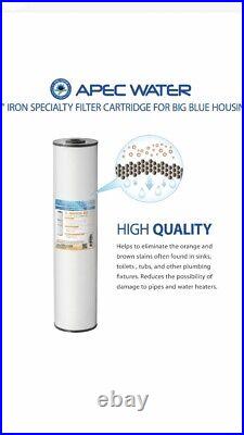 APEC FI-IRON20-BB 20 x 4.5 Whole House High Flow Iron Reduction Water Filter