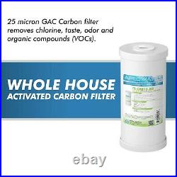 APEC Water Whole House Carbon Water Filter with 10 Big Blue Home Filtration