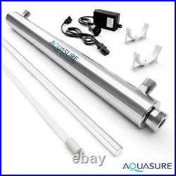 AQUASURE Whole House Water Sterilization Disinfection UV Light Water Filter