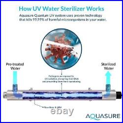 AQUASURE Whole House Water Sterilization Disinfection UV Light Water Filter